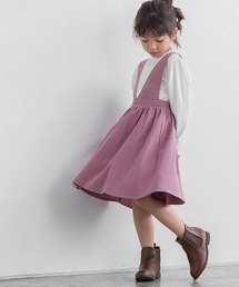lulpini（ルルピー二）の「kids　コーデュロイ2wayジャンパースカート（スカート・キッズ）」