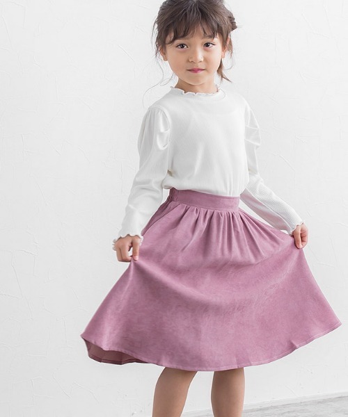 lulpini（ルルピー二）の「kids　コーデュロイ2wayジャンパースカート（スカート・キッズ・ピンク/ミント・S/M/L）」の13枚目の写真