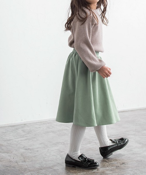 lulpini（ルルピー二）の「kids　コーデュロイ2wayジャンパースカート（スカート・キッズ・ピンク/ミント・S/M/L）」の6枚目の写真