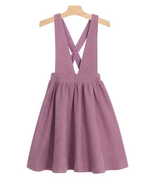 lulpini（ルルピー二）の「kids　コーデュロイ2wayジャンパースカート（スカート・キッズ・ピンク/ミント・S/M/L）」の9枚目の写真