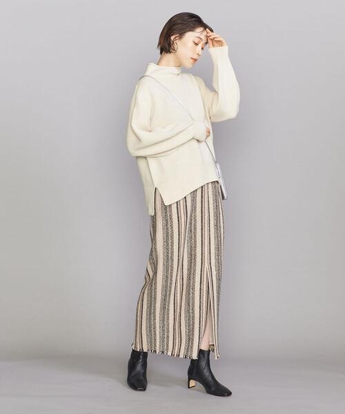 BEAUTY&YOUTH UNITED ARROWS(ビューティーアンドユースユナイテッドアローズ)の「BY ストライプツイード タイトスカート(スカート・レディース・ベージュ・S/M)」の9枚目の写真
