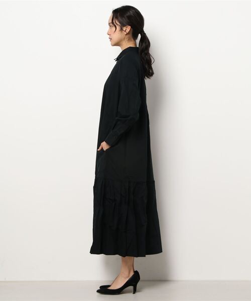 sm2rhythm（サマンサモスモスリズム）の「デニムシャツワンピース（シャツワンピース・レディース・ブラック/ネイビー・ﾌﾘ-）」の3枚目の写真