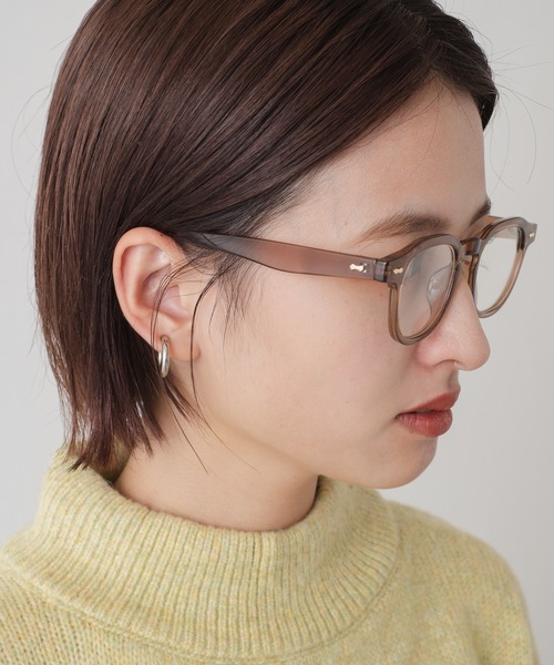 Kastane（カスタネ）の「太フレームメガネ（メガネ・レディース・ブラウン/ブラック/クリア・FREE）」の7枚目の写真