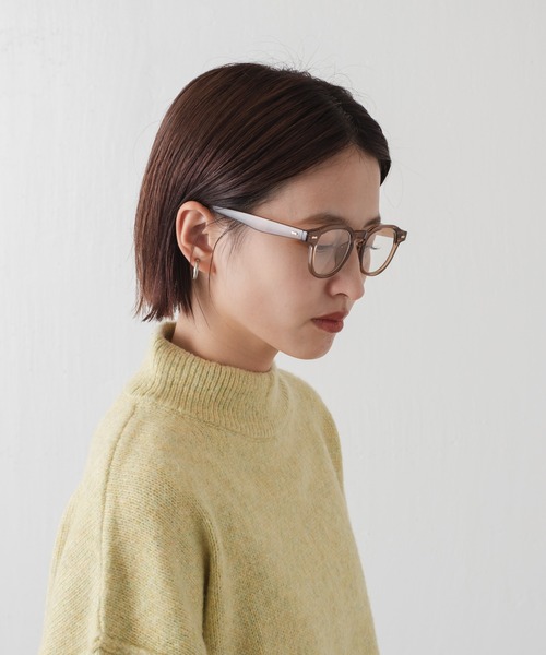 Kastane（カスタネ）の「太フレームメガネ（メガネ・レディース・ブラウン/ブラック/クリア・FREE）」の8枚目の写真