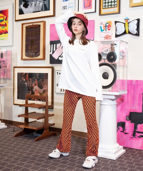 L'DEZA(エルデゼ)の「オーバーサイズ プリントロンT(Tシャツ/カットソー・レディース・ホワイト/ライム・L/XXL)」の3枚目の写真