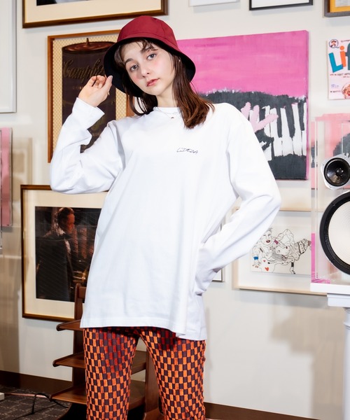 L'DEZA(エルデゼ)の「オーバーサイズ プリントロンT(Tシャツ/カットソー・レディース・ホワイト/ライム・L/XXL)」の6枚目の写真