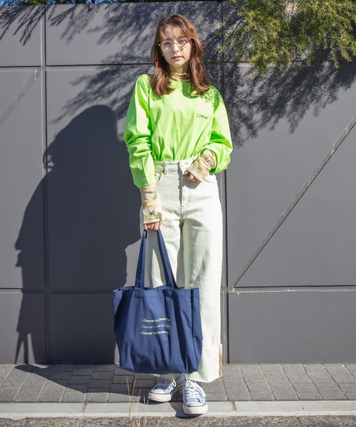 L'DEZA(エルデゼ)の「オーバーサイズ プリントロンT(Tシャツ/カットソー・レディース・ホワイト/ライム・L/XXL)」の17枚目の写真