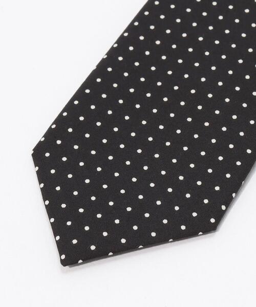 agnes b.（アニエスベー）の「IZ74 CRAVATE ドットネクタイ（ネクタイ・メンズ・ブラック・UNI）」の4枚目の写真