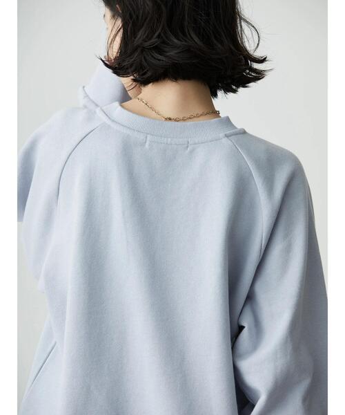 AMERICAN HOLIC（アメリカンホリック）の「刺繍ロゴラグラン裏毛プルオーバー（スウェット・レディース・サックスブルー/アイボリー・M/L）」の8枚目の写真