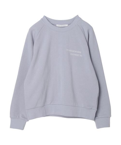 AMERICAN HOLIC（アメリカンホリック）の「刺繍ロゴラグラン裏毛プルオーバー（スウェット・レディース・サックスブルー/アイボリー・M/L）」の22枚目の写真