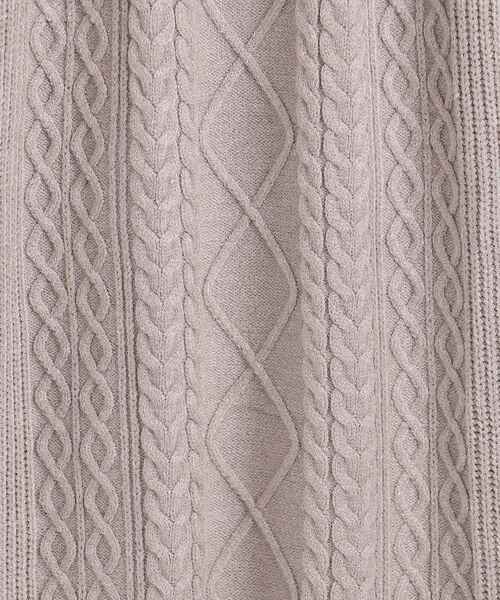 MAJESTIC LEGON（マジェスティックレゴン）の「ベルト付きケーブルロングスカート（スカート・レディース・ブラック/ベージュ/アイボリー/グレー・MEDIUM）」の9枚目の写真