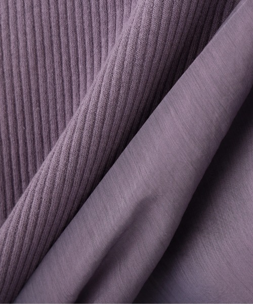 PROPORTION BODY DRESSING（プロポーションボディドレッシング）の「シアースリーブリブニット / 1212170201（ニット/セーター・レディース・ホワイト系その他/パープル系その他/ブラック・MEDIUM/SMALL）」の15枚目の写真