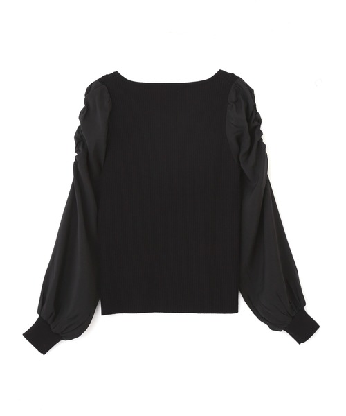 PROPORTION BODY DRESSING（プロポーションボディドレッシング）の「シアースリーブリブニット / 1212170201（ニット/セーター・レディース・ホワイト系その他/パープル系その他/ブラック・MEDIUM/SMALL）」の17枚目の写真