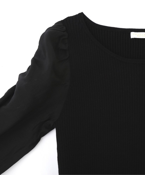 PROPORTION BODY DRESSING（プロポーションボディドレッシング）の「シアースリーブリブニット / 1212170201（ニット/セーター・レディース・ホワイト系その他/パープル系その他/ブラック・MEDIUM/SMALL）」の20枚目の写真