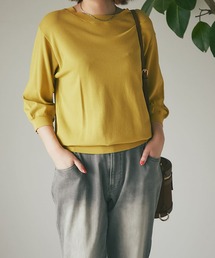 un dix cors | これ一枚で決まる　5分袖ニットプルオーバー(ニット/セーター)