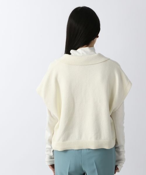 LOWRYS FARM（ローリーズファーム）の「スキッパーチビベスト　263037（ベスト・レディース・ブラック/オフホワイト/ピンク・FREE）」の10枚目の写真