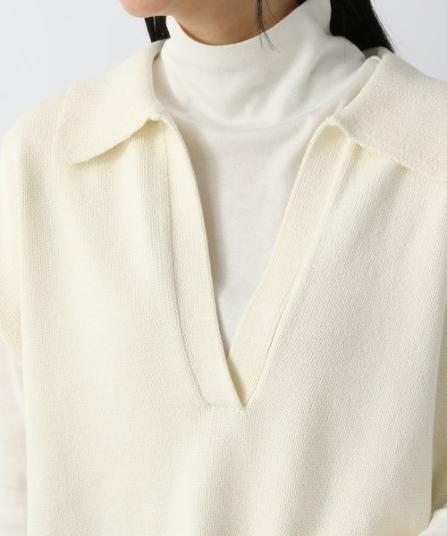 LOWRYS FARM（ローリーズファーム）の「スキッパーチビベスト　263037（ベスト・レディース・ブラック/オフホワイト/ピンク・FREE）」の11枚目の写真