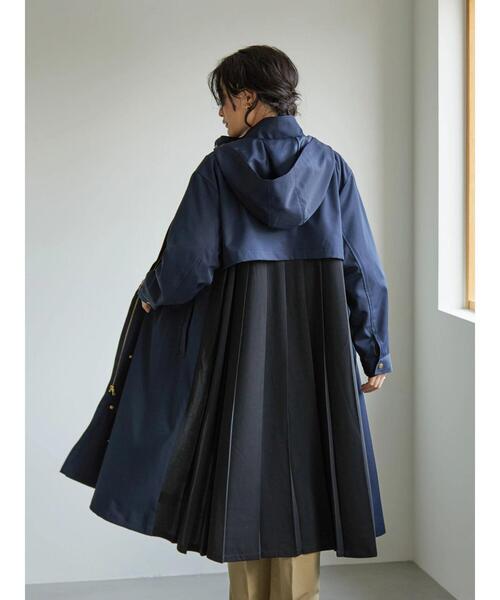 AMERICAN HOLIC(アメリカンホリック)の「バックプリーツトレンチコート(ブルゾン・レディース・ネイビー・L/M)」の3枚目の写真