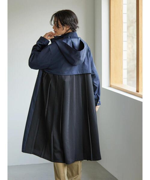 AMERICAN HOLIC(アメリカンホリック)の「バックプリーツトレンチコート(ブルゾン・レディース・ネイビー・L/M)」の7枚目の写真