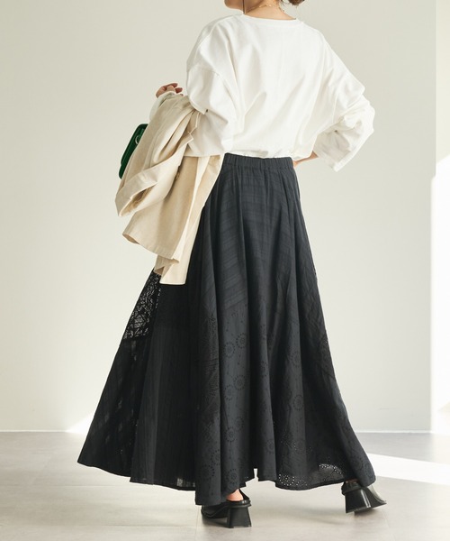 DISCOAT（ディスコート）の「レリーナスカート（スカート・レディース・ホワイト/ブラック/グリーン・FREE）」の14枚目の写真