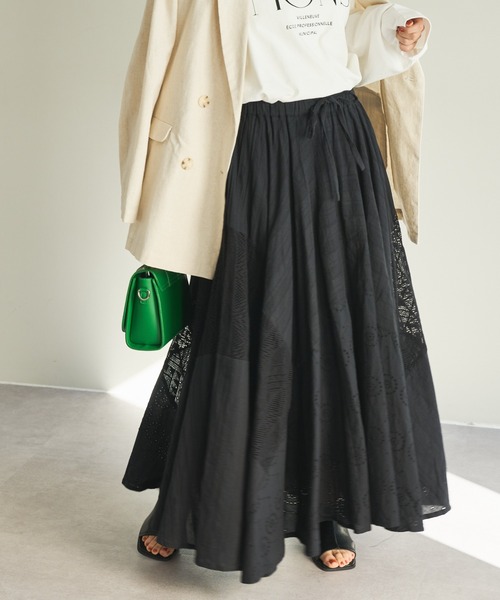 DISCOAT（ディスコート）の「レリーナスカート（スカート・レディース・ホワイト/ブラック/グリーン・FREE）」の17枚目の写真