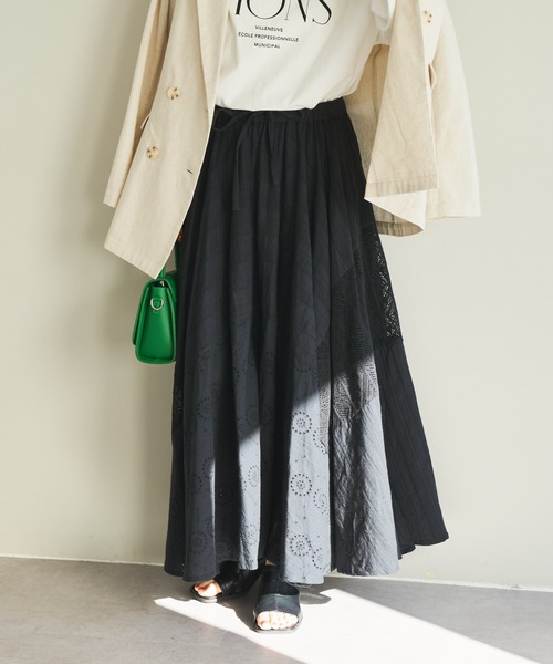 DISCOAT（ディスコート）の「レリーナスカート（スカート・レディース・ホワイト/ブラック/グリーン・FREE）」の22枚目の写真