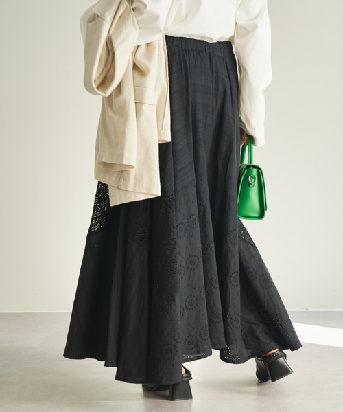 DISCOAT（ディスコート）の「レリーナスカート（スカート・レディース・ホワイト/ブラック/グリーン・FREE）」の20枚目の写真