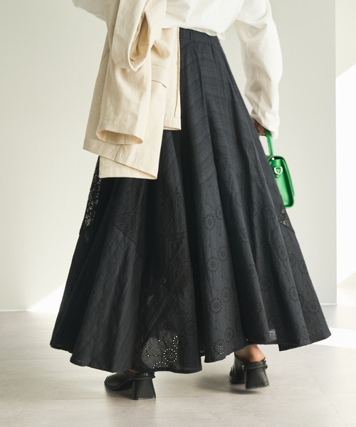 DISCOAT（ディスコート）の「レリーナスカート（スカート・レディース・ホワイト/ブラック/グリーン・FREE）」の21枚目の写真