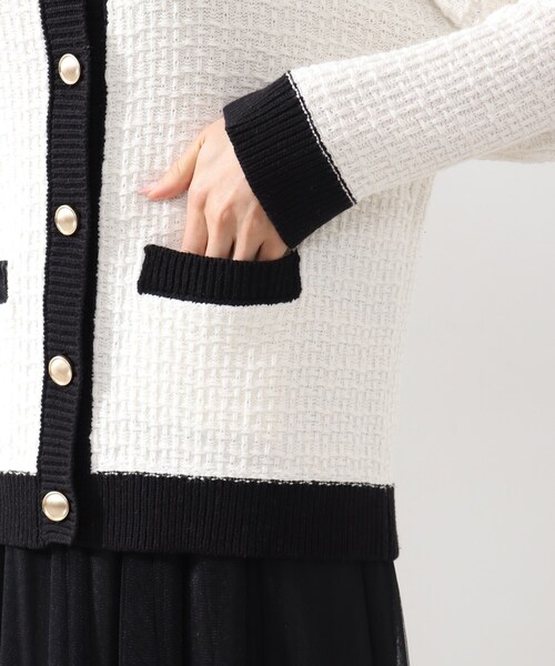 DRESKIP(ドレスキップ)の「◆ツイードニットカーディガン(カーディガン/ボレロ・レディース・オフホワイト/ホワイト系6/ブラック系3・02/03/04)」の17枚目の写真