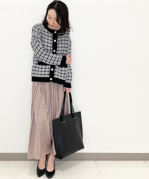 DRESKIP(ドレスキップ)の「◆ツイードニットカーディガン(カーディガン/ボレロ・レディース・オフホワイト/ホワイト系6/ブラック系3・02/03/04)」の18枚目の写真