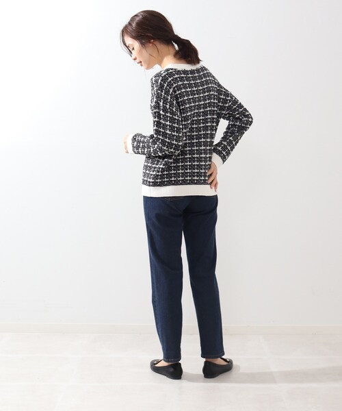 DRESKIP(ドレスキップ)の「◆ツイードニットカーディガン(カーディガン/ボレロ・レディース・オフホワイト/ホワイト系6/ブラック系3・02/03/04)」の19枚目の写真