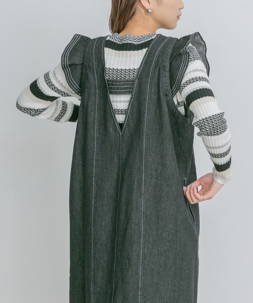 KBF（ケイビーエフ）の「マルチボーダーニット（ニット/セーター・レディース・ピンク系その他/ブルー系その他/ホワイト系その他・ONE）」の5枚目の写真