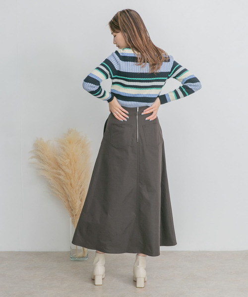 KBF（ケイビーエフ）の「マルチボーダーニット（ニット/セーター・レディース・ピンク系その他/ブルー系その他/ホワイト系その他・ONE）」の15枚目の写真