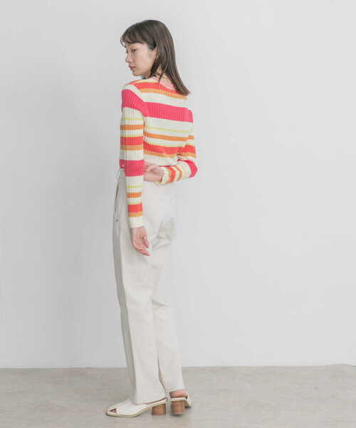 KBF（ケイビーエフ）の「マルチボーダーニット（ニット/セーター・レディース・ピンク系その他/ブルー系その他/ホワイト系その他・ONE）」の20枚目の写真