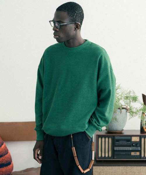 euan.(ユアン)の「euan. 12ozヘビーウェイト 裏毛 裏使い クルーネックスウェット(スウェット・メンズ・チャコールグレー/ライトグレー/ケリーグリーン/グレイッシュブルー・M/L)」の12枚目の写真