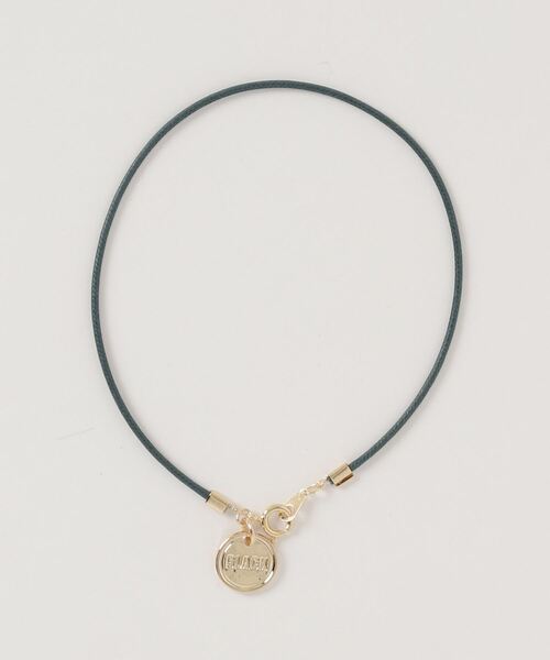 DOUBLE STEAL（ダブルスティール）の「Leather Cord Anklet（アンクレット・メンズ・ブルー/グリーン系その他/レッド/グリーン/キャメル/ブラック・FREE）」の3枚目の写真