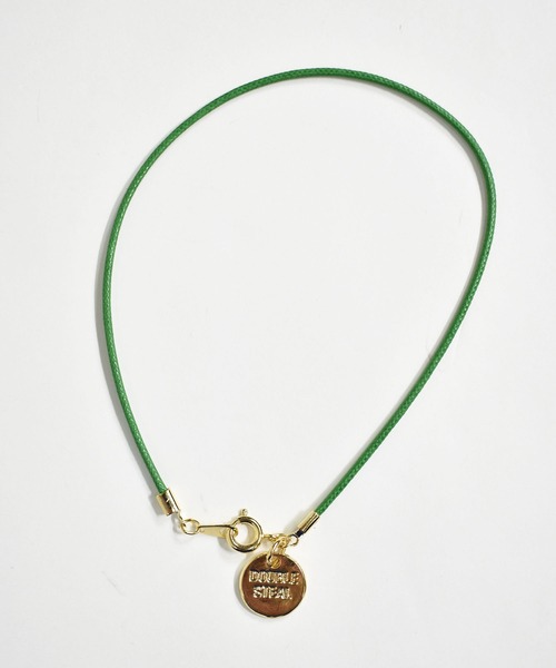 DOUBLE STEAL（ダブルスティール）の「Leather Cord Anklet（アンクレット・メンズ・ブルー/グリーン系その他/レッド/グリーン/キャメル/ブラック・FREE）」の10枚目の写真
