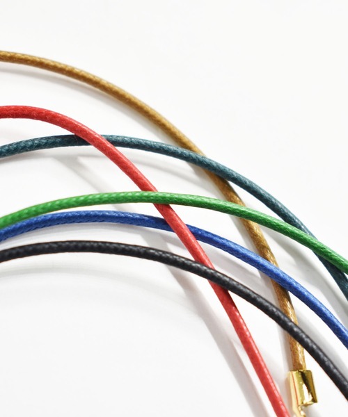 DOUBLE STEAL（ダブルスティール）の「Leather Cord Anklet（アンクレット・メンズ・ブルー/グリーン系その他/レッド/グリーン/キャメル/ブラック・FREE）」の8枚目の写真