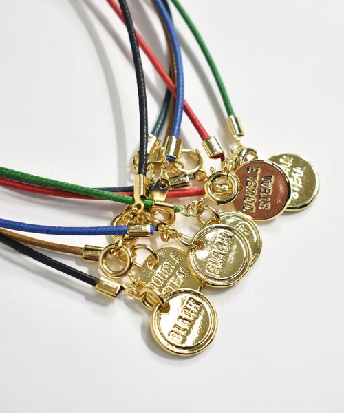 DOUBLE STEAL（ダブルスティール）の「Leather Cord Anklet（アンクレット・メンズ・ブルー/グリーン系その他/レッド/グリーン/キャメル/ブラック・FREE）」の7枚目の写真