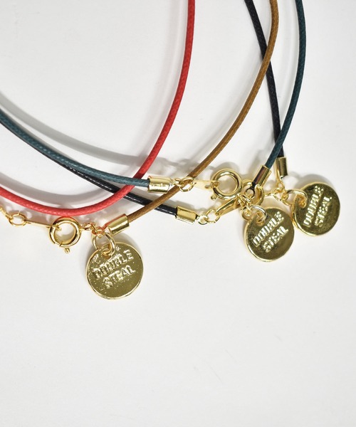 DOUBLE STEAL（ダブルスティール）の「Leather Cord Anklet（アンクレット・メンズ・ブルー/グリーン系その他/レッド/グリーン/キャメル/ブラック・FREE）」の9枚目の写真