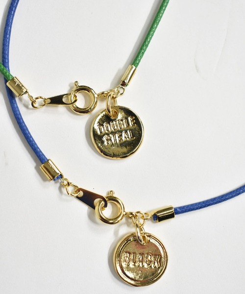 DOUBLE STEAL（ダブルスティール）の「Leather Cord Anklet（アンクレット・メンズ・ブルー/グリーン系その他/レッド/グリーン/キャメル/ブラック・FREE）」の15枚目の写真