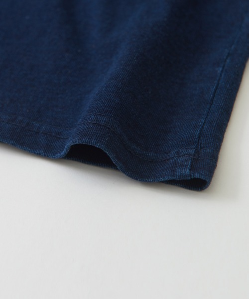 CUBE SUGAR(キューブシュガー)の「インディゴ天竺カットソー半袖グラフィックTシャツ(Tシャツ/カットソー・レディース・ライトブルー/インディゴブルー・M)」の16枚目の写真