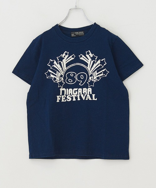 CUBE SUGAR(キューブシュガー)の「インディゴ天竺カットソー半袖グラフィックTシャツ(Tシャツ/カットソー・レディース・ライトブルー/インディゴブルー・M)」の19枚目の写真