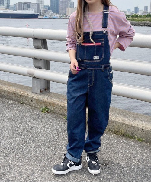 PairPair(ペアペア)の「アソートオーバーオール(サロペット/オーバーオール・レディース・サックスブルー/ダークインディゴブルー/ブルー系その他・フリー)」の3枚目の写真