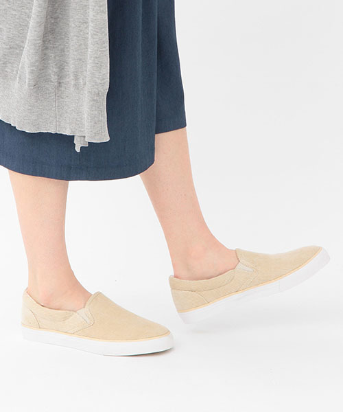 Another Edition（アナザーエディション）の「コーデュロイスリッポン/■AEBC CORD SlipOn◆（スニーカー・レディース・ナチュラル/ネイビー・MEDIUM/SMALL/LARGE）」の12枚目の写真