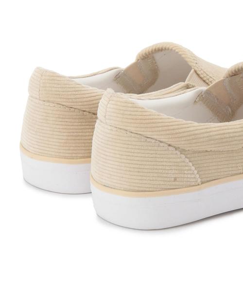 Another Edition（アナザーエディション）の「コーデュロイスリッポン/■AEBC CORD SlipOn◆（スニーカー・レディース・ナチュラル/ネイビー・MEDIUM/SMALL/LARGE）」の3枚目の写真