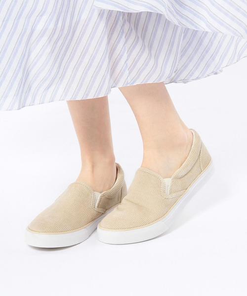 Another Edition（アナザーエディション）の「コーデュロイスリッポン/■AEBC CORD SlipOn◆（スニーカー・レディース・ナチュラル/ネイビー・MEDIUM/SMALL/LARGE）」の4枚目の写真