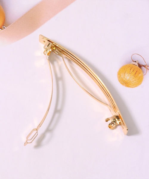 BAYBLO（ベイブロ）の「(SB)スリム スティック メタル バレッタ（バレッタ/ヘアクリップ・レディース・シルバー/ゴールド・ONE SIZE）」の4枚目の写真