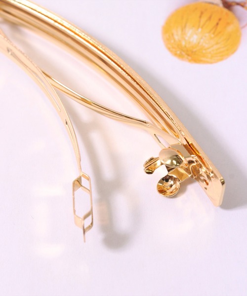 BAYBLO（ベイブロ）の「(SB)スリム スティック メタル バレッタ（バレッタ/ヘアクリップ・レディース・シルバー/ゴールド・ONE SIZE）」の5枚目の写真