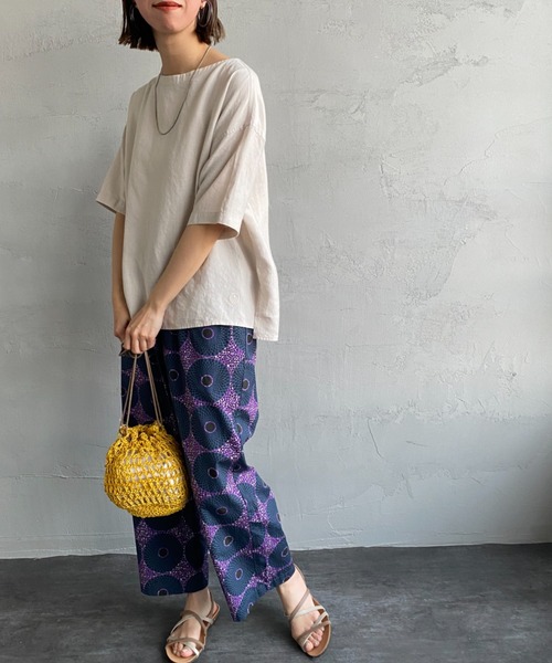 ORCIVAL（オーシバル）の「[ORCIVAL/オーシバル] 40S リネンクロス プルオーバーシャツ（シャツ/ブラウス・レディース・オフホワイト/チャコール/ライトベージュ/ネイビー・1）」の9枚目の写真